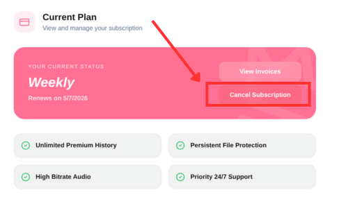 Step 3 - Cancel and confirm